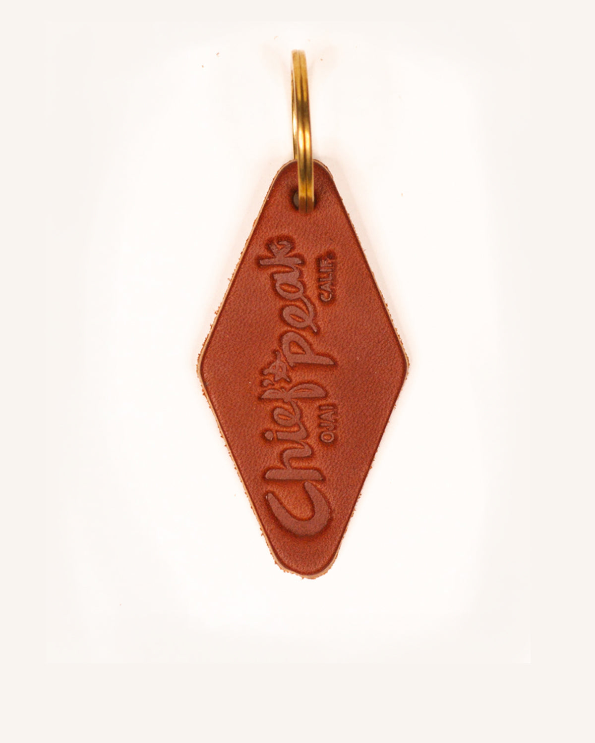 Chief's Peak Leather Keychain - Shelter Social Club