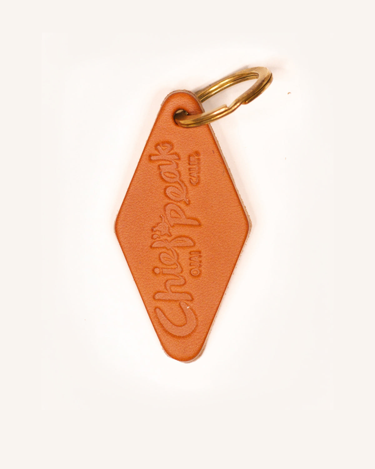 Chief's Peak Leather Keychain - Shelter Social Club