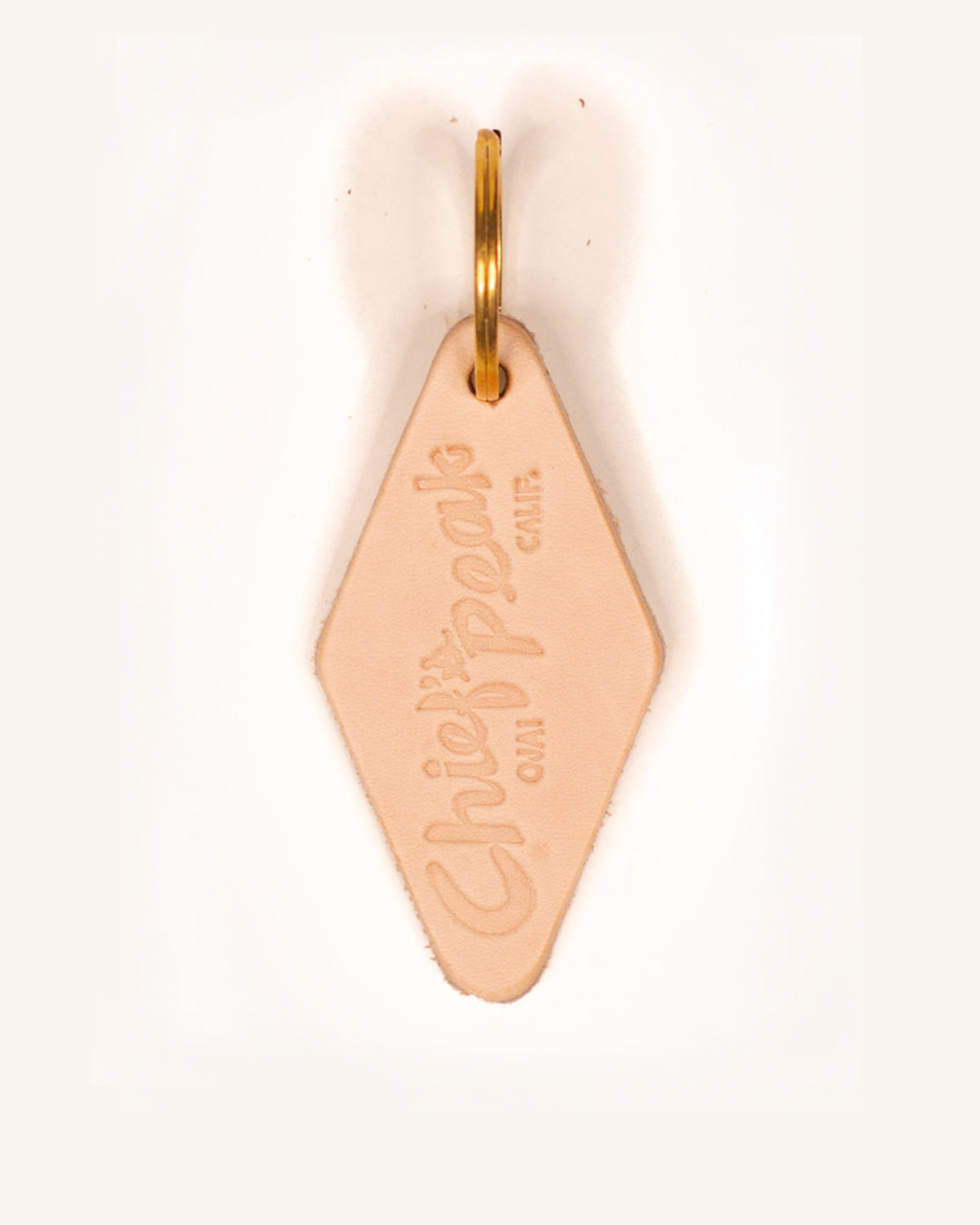 Chief's Peak Leather Keychain - Shelter Social Club