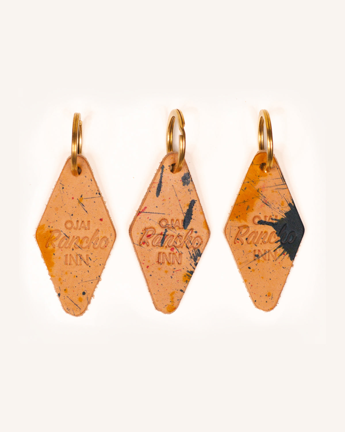 Ojai Rancho Inn Leather Keychain - Shelter Social Club