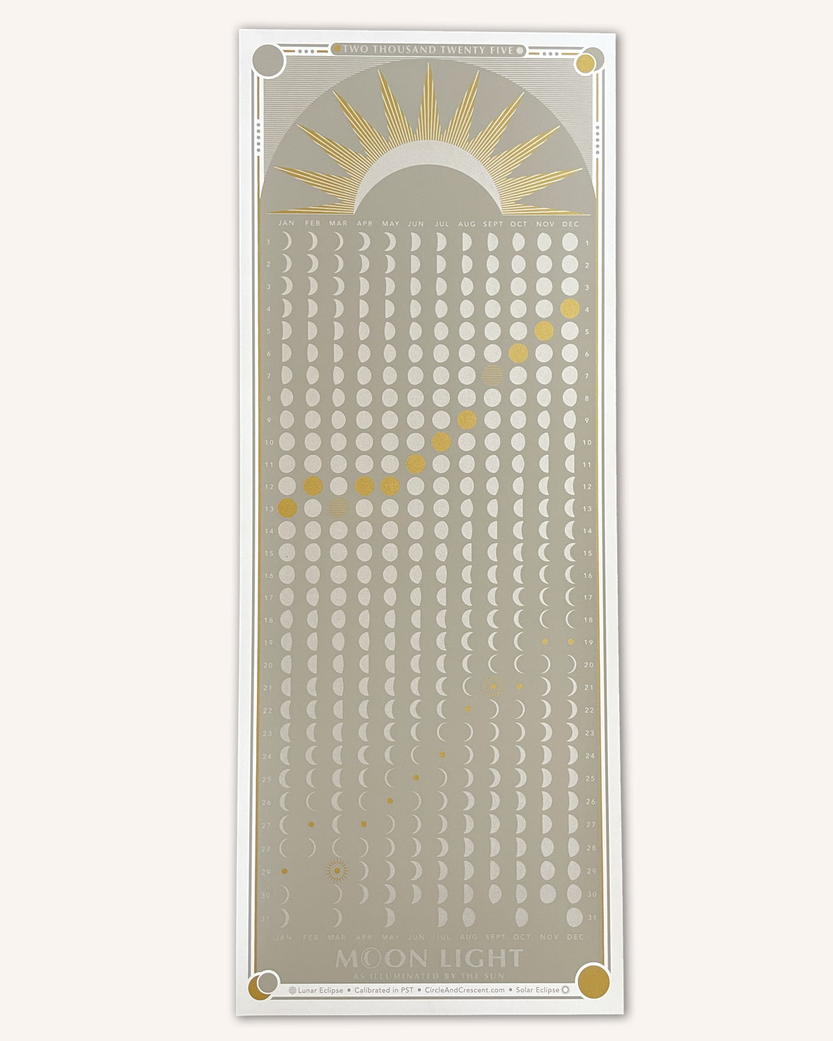 2025 MOON CALENDAR - Shelter Social Club