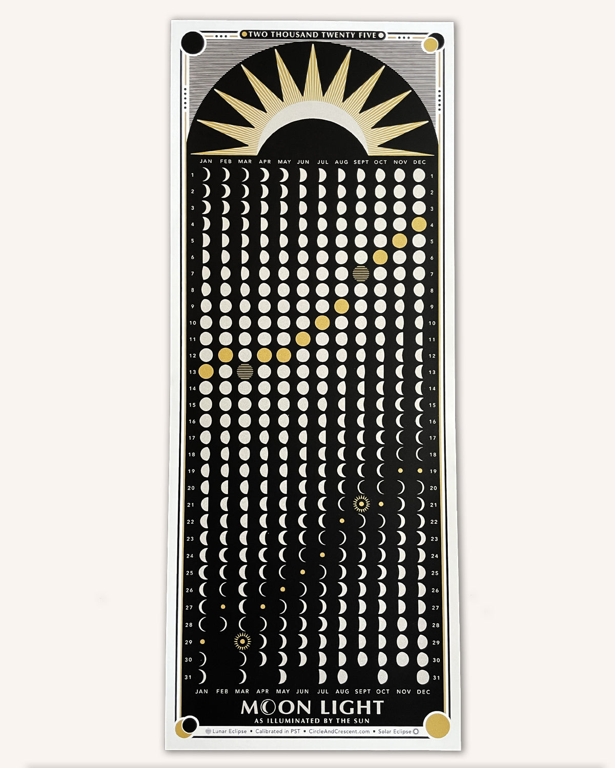 【未使用品】C105 TYPE MOON 2025 プレミアムカレンダー C105 2025年プレミアムカレンダー