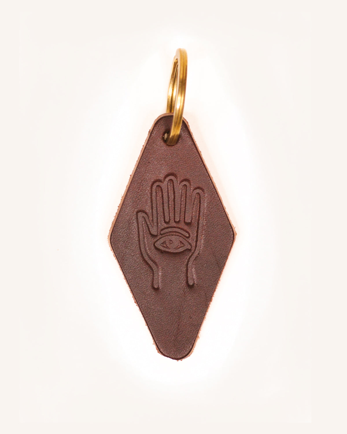 "Hand" Leather Keychain - Shelter Social Club