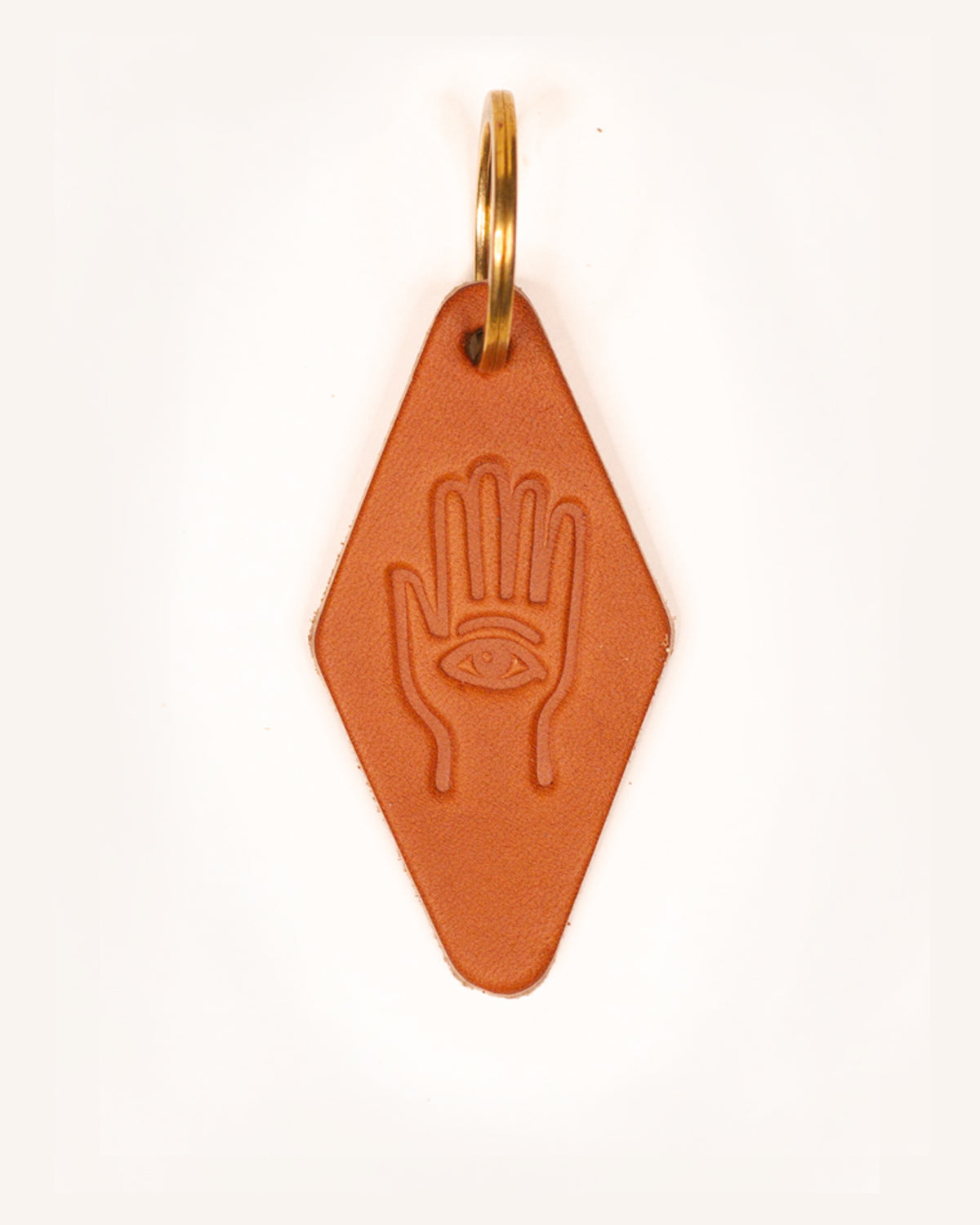 "Hand" Leather Keychain - Shelter Social Club