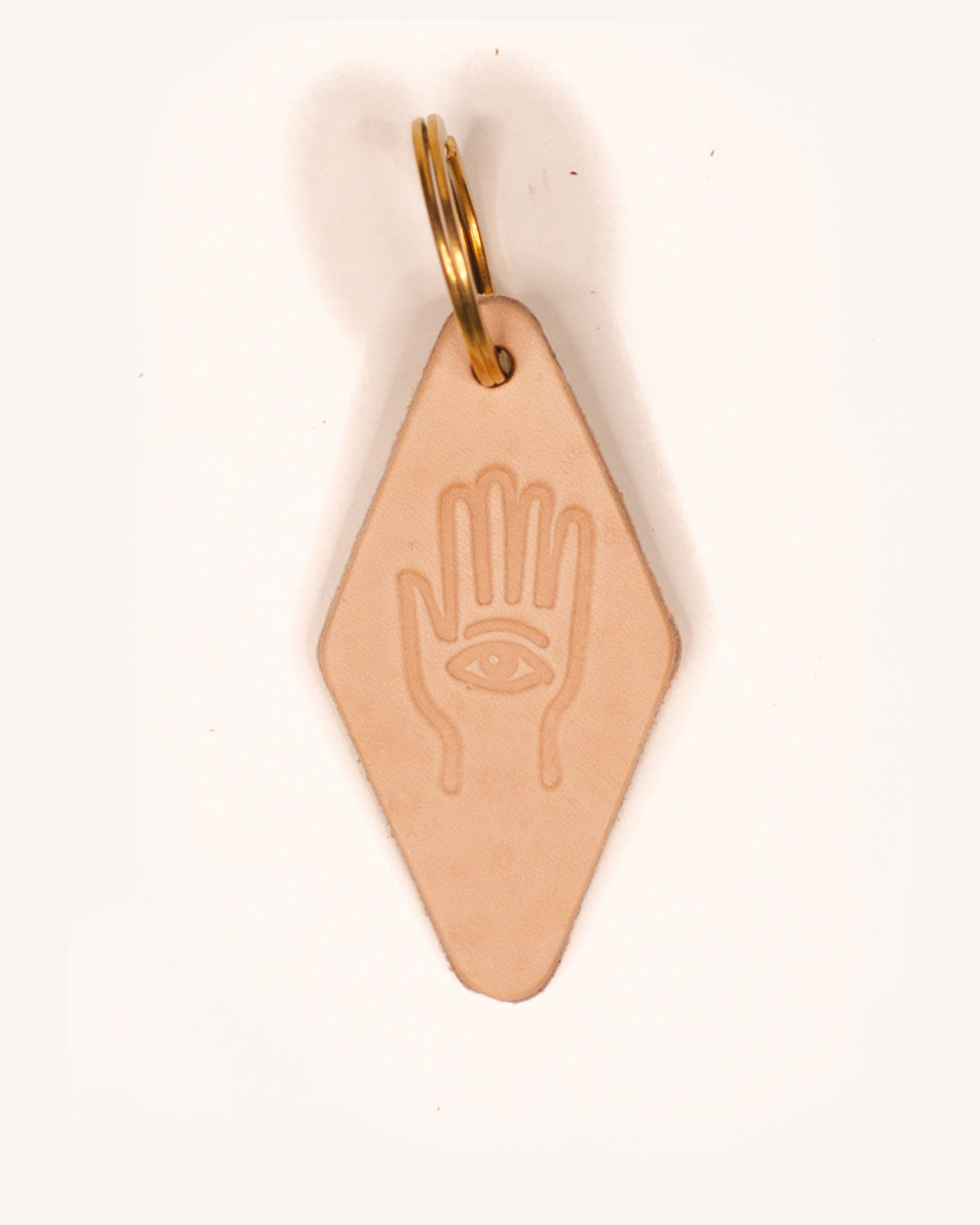 "Hand" Leather Keychain - Shelter Social Club