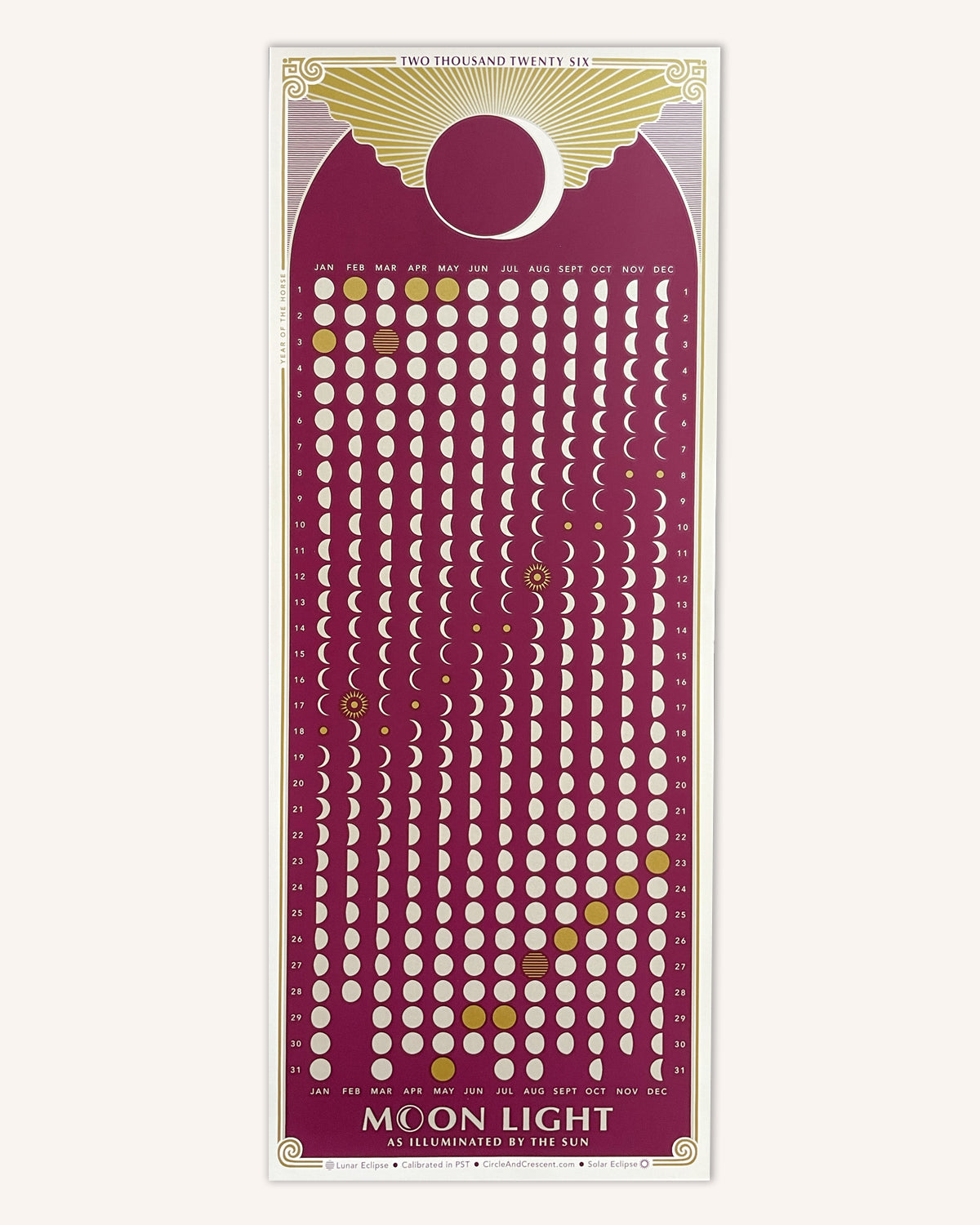 2026 Moon Calendar - Shelter Social Club